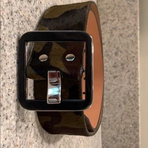 Brave Leather “hair on”  Makani Camo Belt size 30